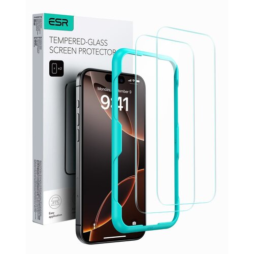 Szkło hartowane ESR Tempered Glass do Apple iPhone 16 Pro Przezroczysty (2 szt.)