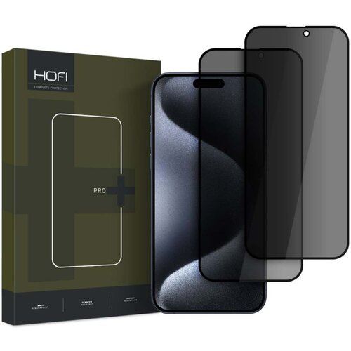 Szkło prywatyzujące HOFI Anti Spy Glass Pro+ Privacy do Apple iPhone 16 Pro (2 szt.)