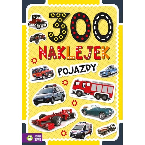 Książka z zadaniami 300 naklejek. Pojazdy (miękka okładka)