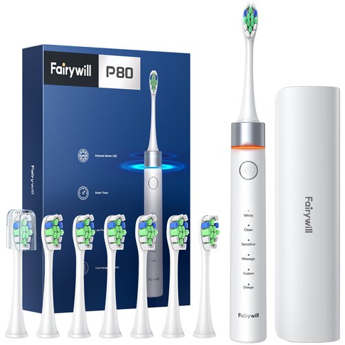 Szczoteczka soniczna FAIRYWILL FW-P80 Biały