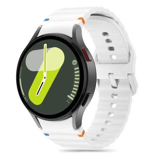 Pasek TECH-PROTECT Silicone Sport do Samsung Galaxy Watch 4/5/5 Pro/6/FE Biały