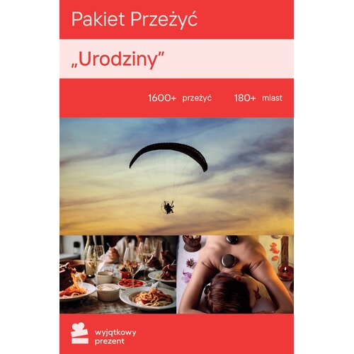Karta podarunkowa WYJĄTKOWY PREZENT Pakiet Przeżyć - Urodziny
