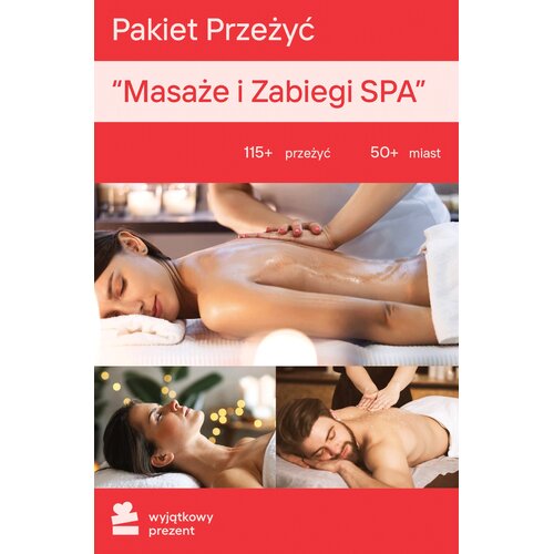 Karta podarunkowa WYJĄTKOWY PREZENT Pakiet Przeżyć - Masaże i Zabiegi Spa