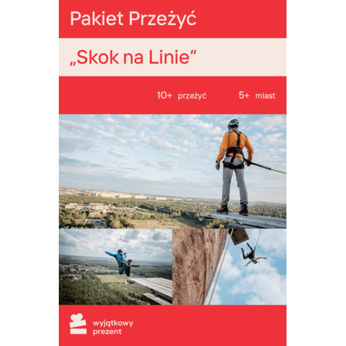 Karta podarunkowa WYJĄTKOWY PREZENT Pakiet Przeżyć - Skok na Linie