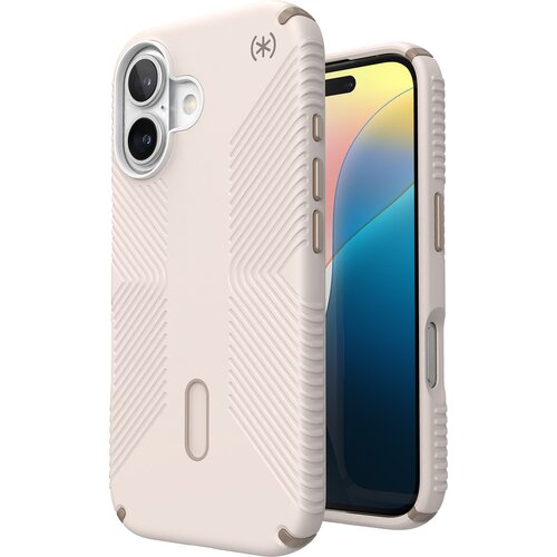 Etui SPECK Presidio2 Grip ClickLock & MagSafe do Apple iPhone 16 Beżowy