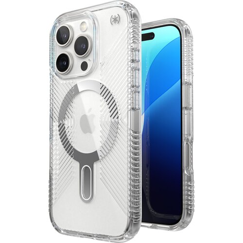 Etui SPECK Presidio Perfect-Clear Grip ClickLock & MagSafe do Apple iPhone 16 Pro Przezroczysty