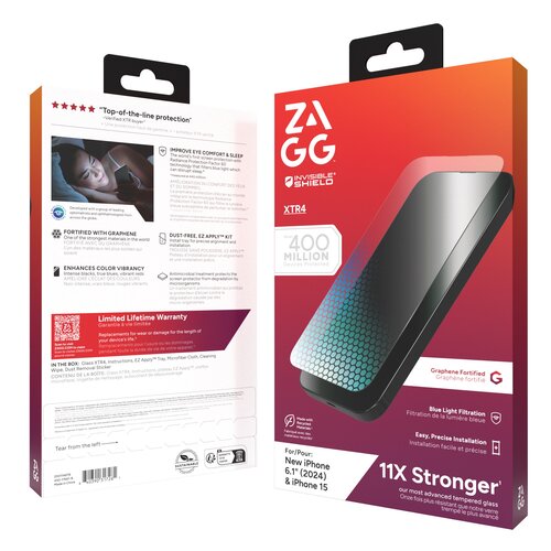 Szkło hartowane ZAGG InvisibleShield Glass XTR4 do Apple iPhone 16