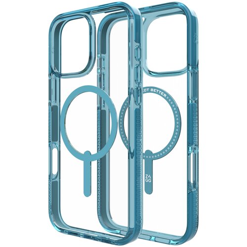 Etui ZAGG Santa Cruz Snap MagSafe do Apple iPhone 16 Pro Max Przezroczysto-niebieski