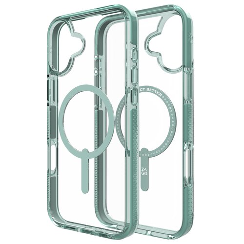 Etui ZAGG Santa Cruz Snap MagCase do Apple iPhone 16 Plus Przezroczysto-zielony