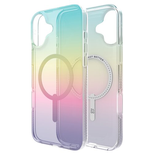 Etui ZAGG Milan Snap Magsafe Iridescent do Apple iPhone 16 Plus Wielokolorowy