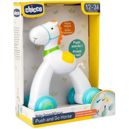 Zabawka edukacyjna CHICCO Baby Sense & Focus Konik Push Go Rozwój ruchowy 00009948000000