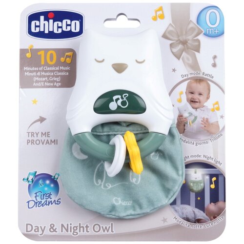 Grzechotka CHICCO First Dreams Sowa 2w1 00011819000000