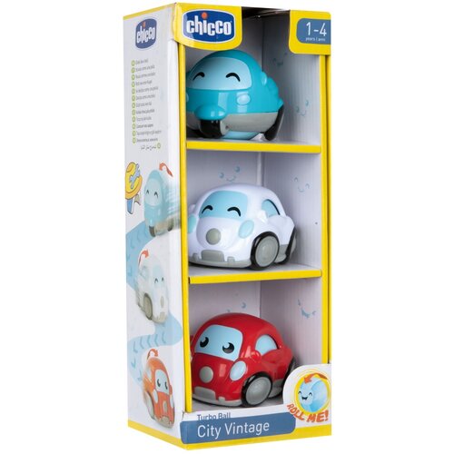 Zestaw pojazdów CHICCO Turbo Ball Turbokula Vintage 00011854000000 (3 szt.)