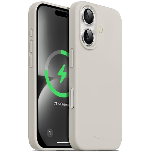 Etui CRONG Color Cover Magnetic MagSafe do Apple iPhone 16 Kamienny beż