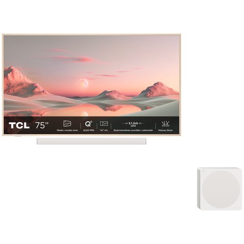 Telewizor TCL 75 A300 PRO NXTVision 75" QLED 4K 144 Hz Google TV AUDIO BANG & OLUFSEN