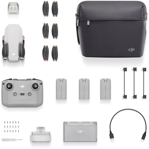 Dron DJI Mini 4K Fly More Combo Czas lotu do 31 minut, Trzy baterie w zestawie