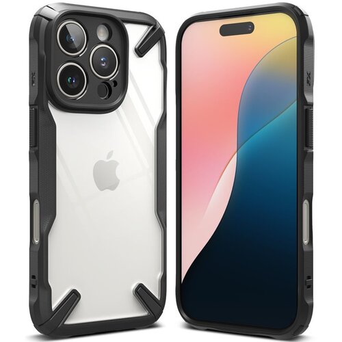 Etui RINGKE Fusion X do Apple iPhone 16 Pro Czarno-przezroczysty