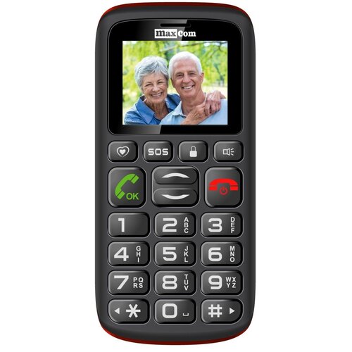 Telefon MAXCOM MM428 Czarny Light
