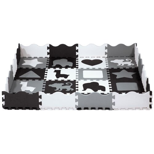 Mata piankowa NILS FUN MD03 30 x 30 cm (36 elementów) Szary
