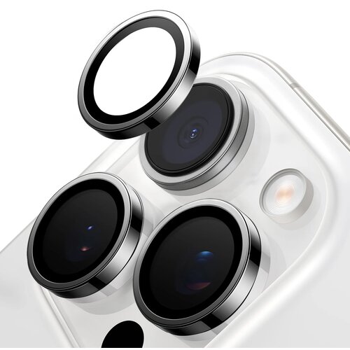 Szkło hartowane na obiektyw TORRAS Lensguard do Apple iPhone 16 Pro Max Czarny