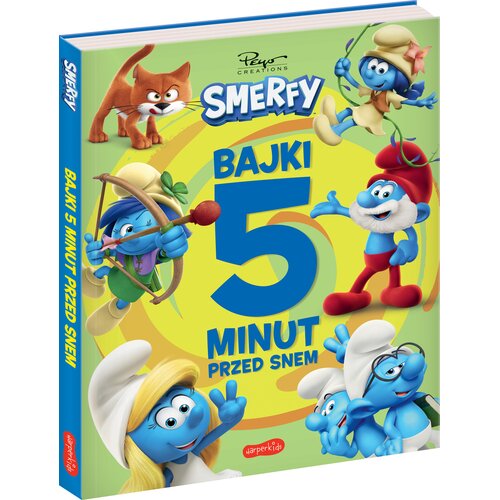 Książka Bajki 5 minut przed snem Smerfy Nowe przygody (miękka okładka)