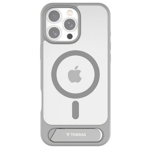 Etui TORRAS Pstand do Apple iPhone 16 Pro Max Szary
