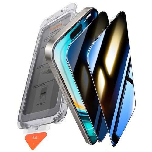 Szkło prywatyzujące TORRAS Install Master Privacy do Apple iPhone 16