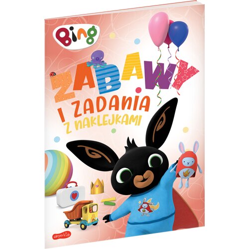 Książka z zadaniami Bing Zabawy i zadania z naklejkami 2 (miękka okładka)