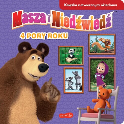 Książka 4 pory roku Masza i Niedźwiedź (twarda okładka)