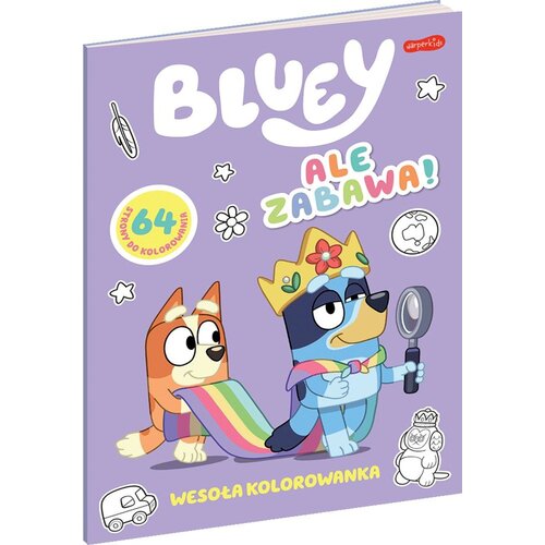 Kolorowanka Bluey Ale zabawa (miękka okładka)