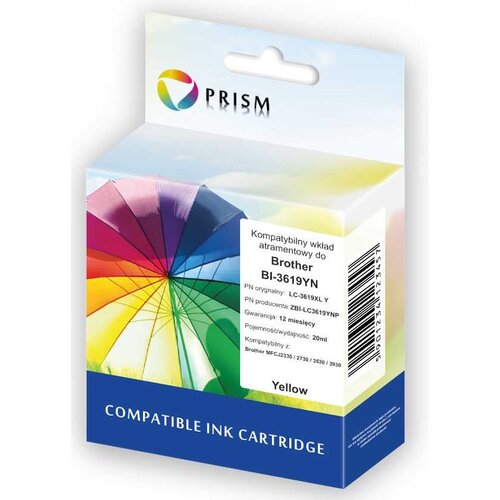 Tusz PRISM do Brother LC-3619XL Żółty 20 ml ZBI-LC3619YNP
