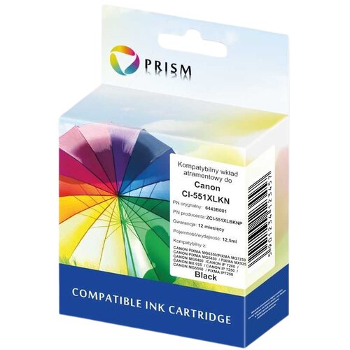 Tusz PRISM do Canon CLI-551XL Czarny 12.5 ml ZCI-551XLBKNP
