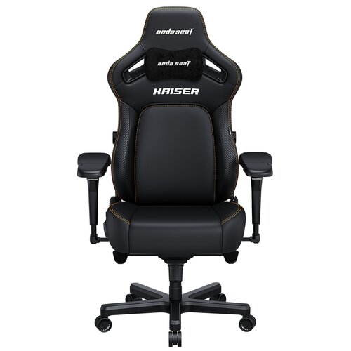 Fotel ANDA SEAT Kaiser 4 XL Czarny (skóra ekologiczna PVC)