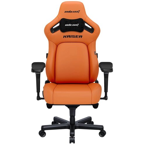 Fotel ANDA SEAT Kaiser 4 XL Pomarańczowo-czarny