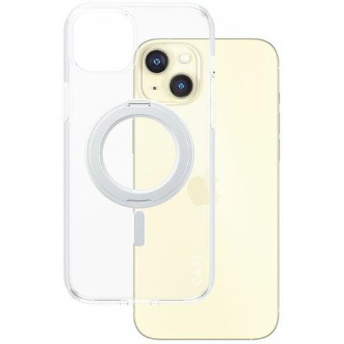Etui PANZERGLASS Care Kickstand Case MagSafe do Apple iPhone 15 Plus Przezroczysto-srebrny