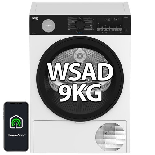 Suszarka BEKO B5T692411WBPBB bPRO500 z pompą ciepła 9kg