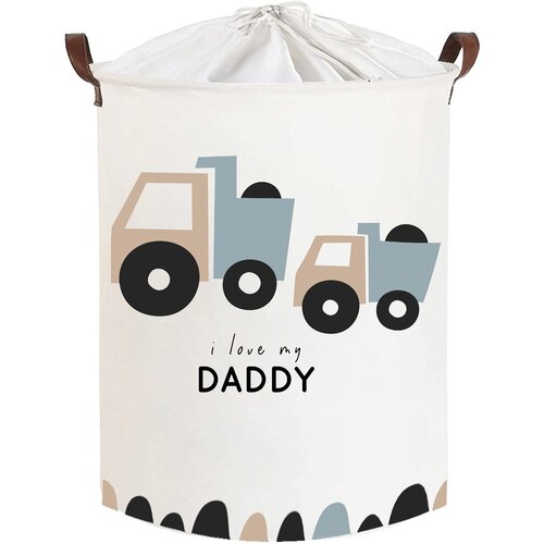 Kosz na zabawki SIPO Ciężarówki I Love Daddy XL