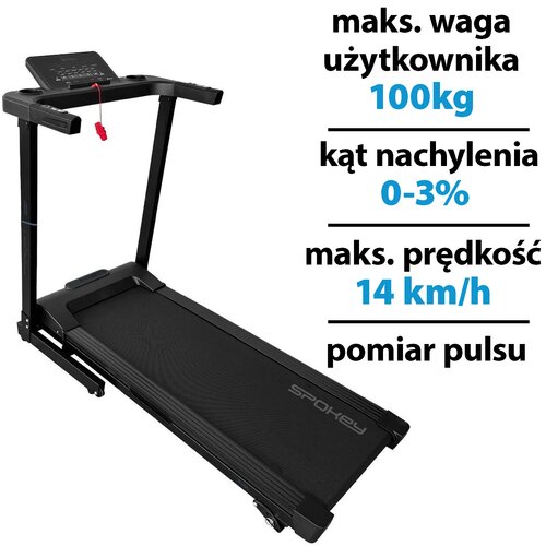 Bieżnia elektryczna SPOKEY Elias 1500W 14km/h