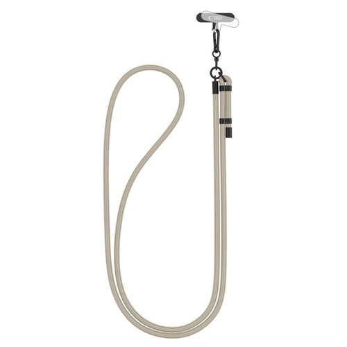 Smycz do telefonu TECH-PROTECT C1S Rope Crossbody Strap Beżowo-czarny