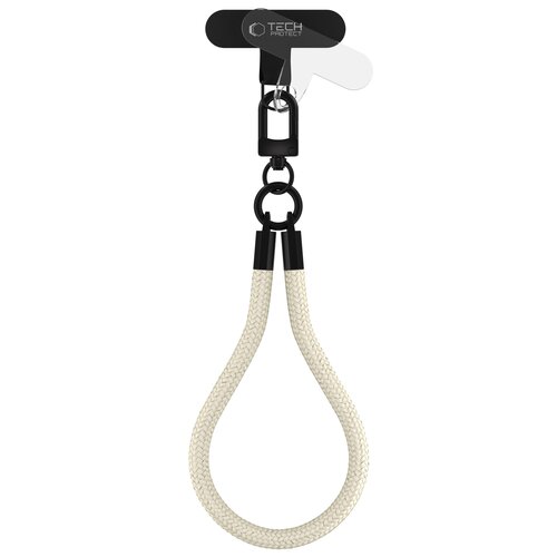 Smycz do telefonu TECH-PROTECT C3S Rope Wrist Strap Beżowo-czarny