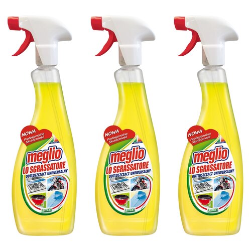 Płyn odtłuszczający MEGLIO Lemon 3 x 750 ml