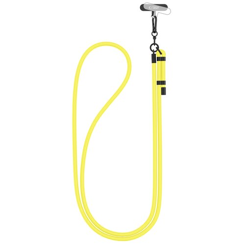 Smycz do telefonu TECH-PROTECT C1S Rope Crossbody Strap Neon Żółto-czarny