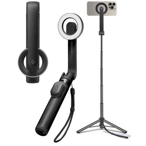Uchwyt selfie SPIGEN S571W MagSafe Bluetooth Tripod Czarny