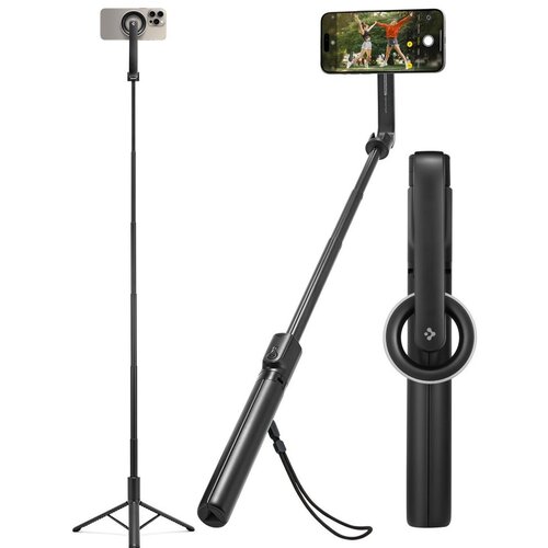 Uchwyt selfie SPIGEN S580W MagSafe Bluetooth Tripod Czarny