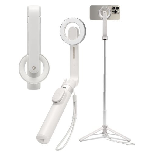Uchwyt selfie SPIGEN S571W MagSafe Bluetooth Tripod Beżowy