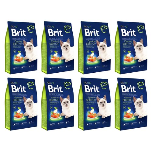 Karma dla kota BRIT Premium By Nature Sterilized Łosoś 8 x 1.5 kg