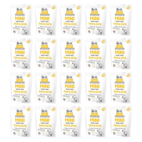 Karma dla psa BRIT Care Mini Hair & Skin Łosoś ze śledziem 20 x 400 g