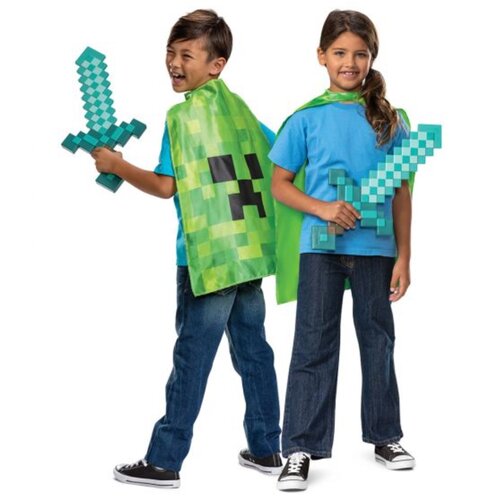 Strój karnawałowy DISGUISE Minecraft Miecz + peleryna Creeper