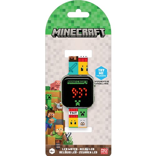 Zegarek KIDS EUROSWAN Minecraft z kalendarzem MIN4272