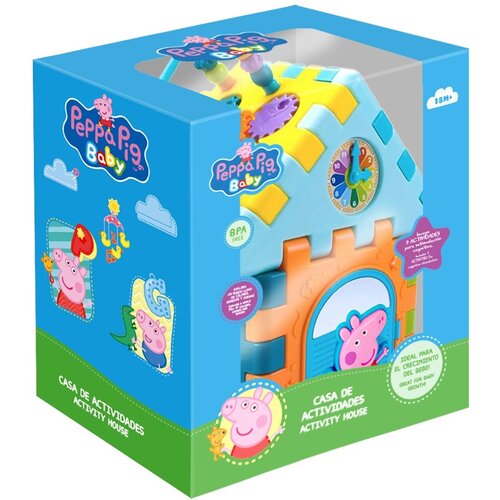 Zabawka edukacyjna KIDS EUROSWAN Domek aktywności Świnka Peppa z efektami dźwiękowymi PP17087
